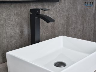 Смеситель высокий для раковины Gid Victoria L120-BM-D L120BMD черный матовый